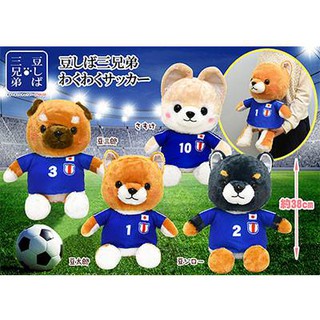 Mameshiba cosplay soccerplayer chó bông cầu thủ Amuse.