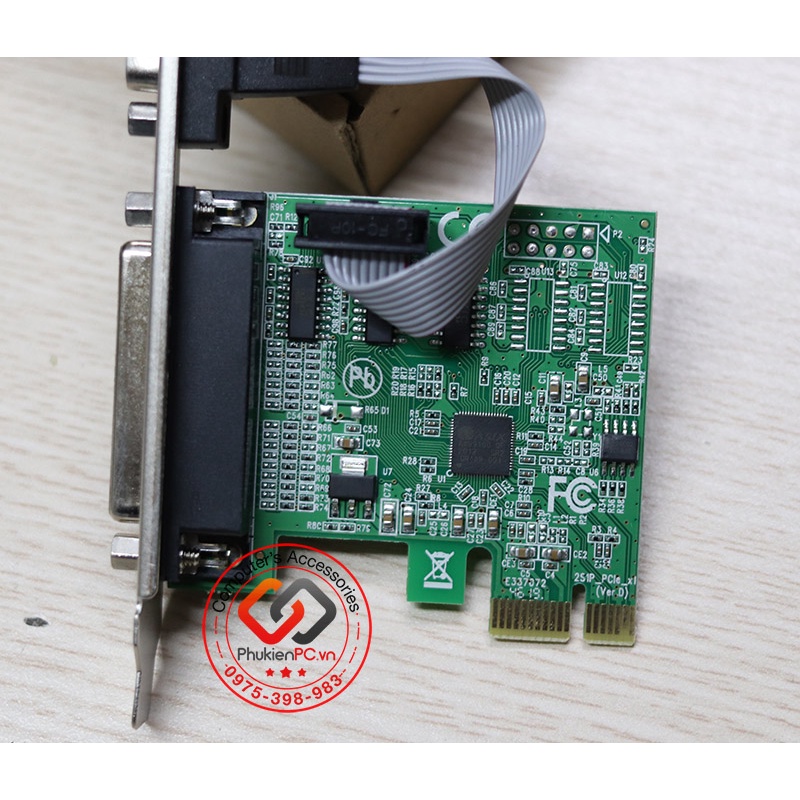 Card mở rộng PCIE chân ngắn sang LPT RS232 dùng cho mọi mainboard