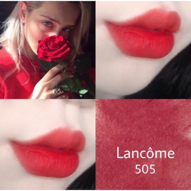 Son Thỏi Lì Lancôme Paris Mini Màu 505 và 196 Chất Son Hoàn Hảo Khiến Đôi Môi Căng Mọng và Mềm Mại Hơn