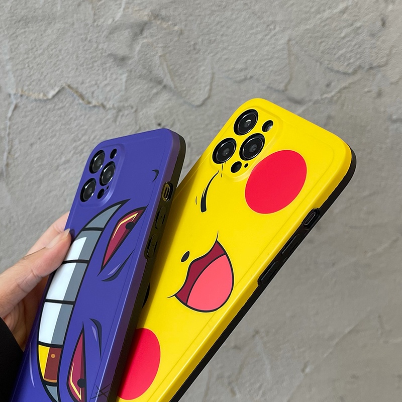 Ốp Điện Thoại Silicon Nhám In Hình pikachu Cho iPhone 14 Pro Max 12 Pro Max 11 Pro Max Xs Max XR 14Plus