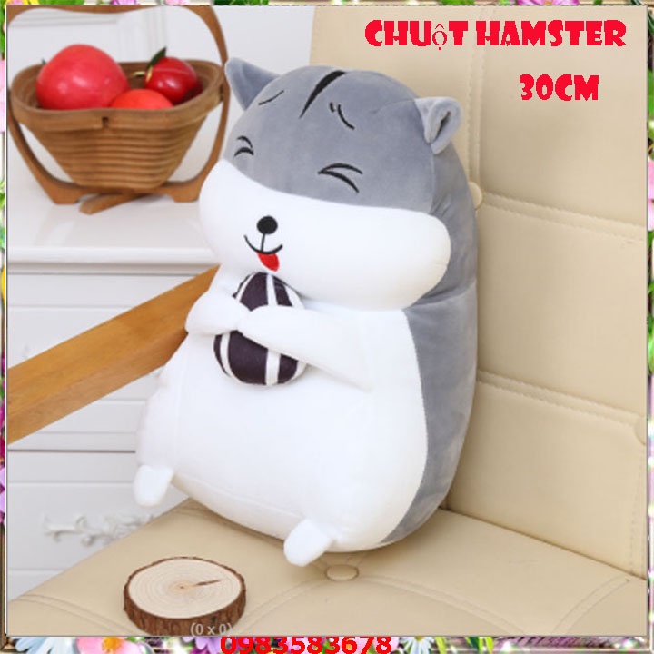 Gấu Bông thú bông Siêu Ngộ Chuột Hamster Ôm Hạt Dưa