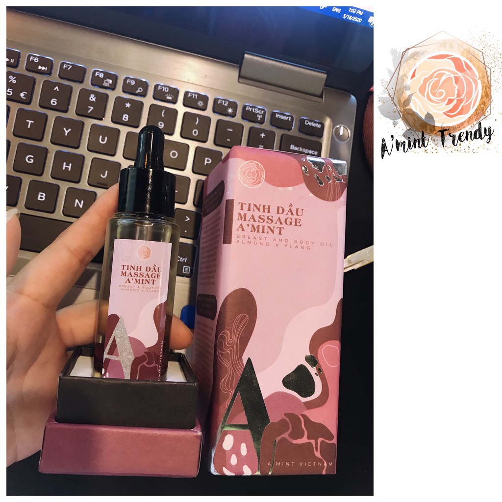 TINH DẦU MASSAGE NGỰC A'MINT (Freeship toàn quốc, video bài tập, ấn huyệt độc quyền amint tặng) | BigBuy360 - bigbuy360.vn
