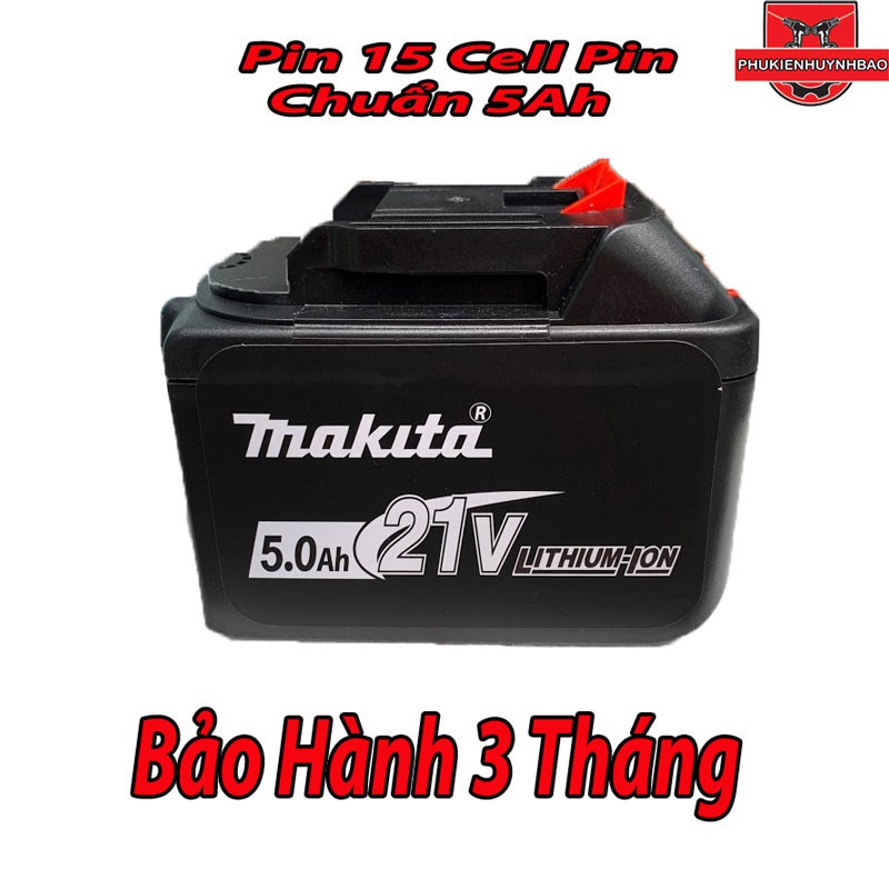 Pin Máy Khoan 21V ,Loại 15 Cell Pin,Xả 30A,Chân Ma KiTa,Bảo Hành 3 Tháng