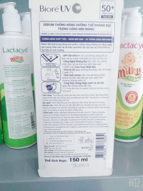 Serum Chống Nắng Body Làm trắng Da Biore SPF50/PA+++