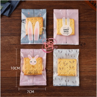 Túi đựng bánh quy, bánh ngói 7x10cm hình thỏ