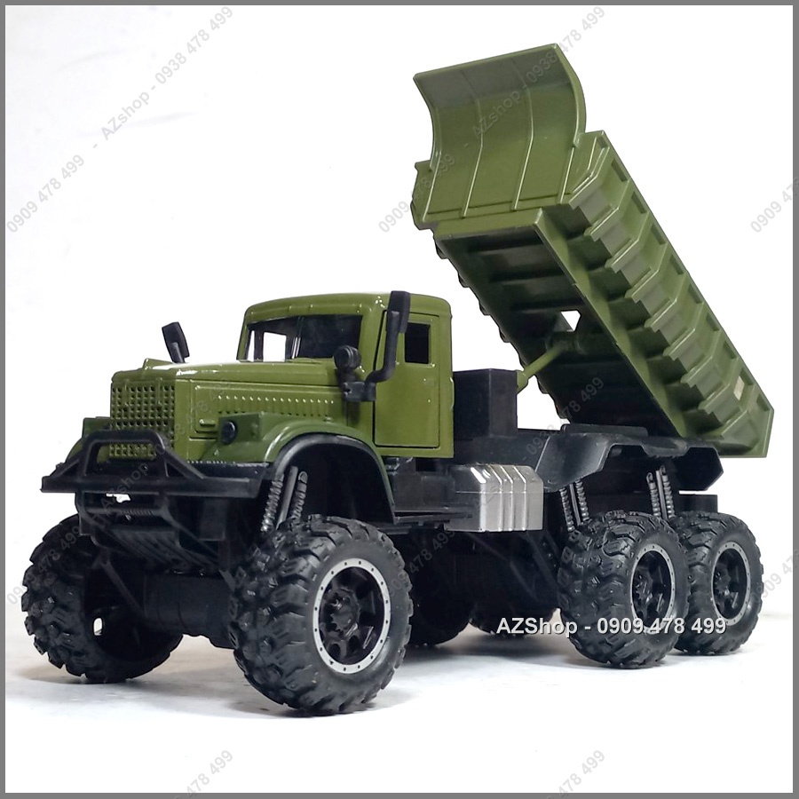 Mô Hình Xe Vận Tải Quân Đội Hạng Nặng Kiểu Dáng KRAZ Nga - Dài 20cm - Kiểu Offroad