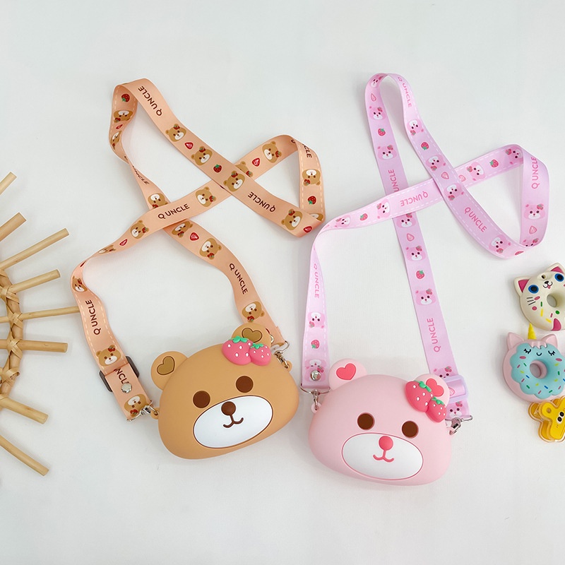 Túi Đeo Chéo Vai Bằng Silicon Hình Hoạt Hình Disney Stella Lou Dễ Thương Dành Cho Bé Gái