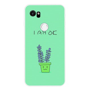 Ốp điện thoại silicone hình chậu hoa cho Google Pixel 2 3 XL Razer