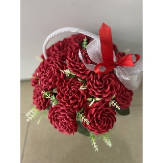 Lẵng Hoa hồng giấy nhún