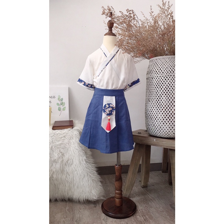 Set Yukata Áo và Váy Cho Bé Gái - Set Sakura kid TaTa Home