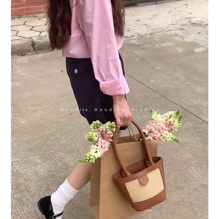 Túi xách cối đi biển dây đeo dài thời trang nữ túi summer - HOUDITA - STCCT002