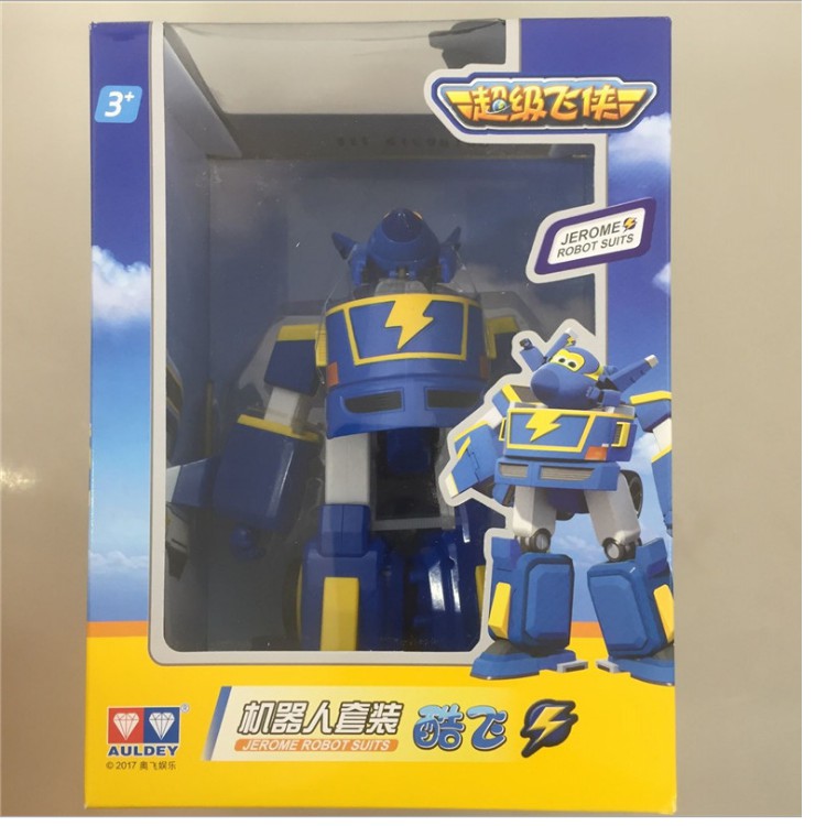 Super wings đội bay siêu đẳng mô hình máy bay Jerome cuồng phong mini và robot cỡ lớn