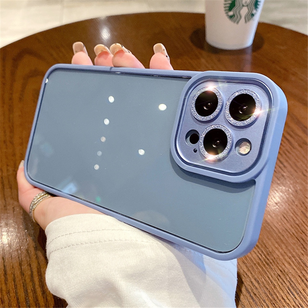 Ốp Điện Thoại iPhone 14 13  Pro max 14 plus Silicon case ốp lưng điện thoại i phone 14 promax Acrylic Cứng Trong Suốt Chống Sốc Viền Kim Loại Sang Trọng Cho iP 14 Plus 14 13 Pro Max