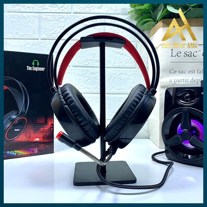 Tai Nghe Gaming Có Dây Headphone Chụp Tai BOSSTON HS-12 Đèn LED RGB - Tai Nghe Nhạc Máy Vi Tính Laptop Game Thủ Có Micro