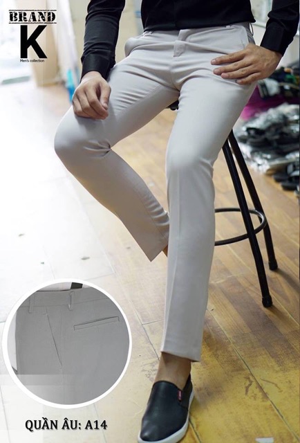 QUẦN TÂY NAM VẢI CO GIÃN DÁNG ÔM - MÀU ĐEN | BigBuy360 - bigbuy360.vn