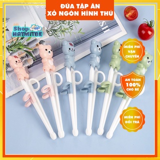 Đũa tập ăn xỏ ngón hình thú giúp cho bé gắp dễ dàng, đa dạng mẫu mã, màu sắc, chất lượng đảm bảo.