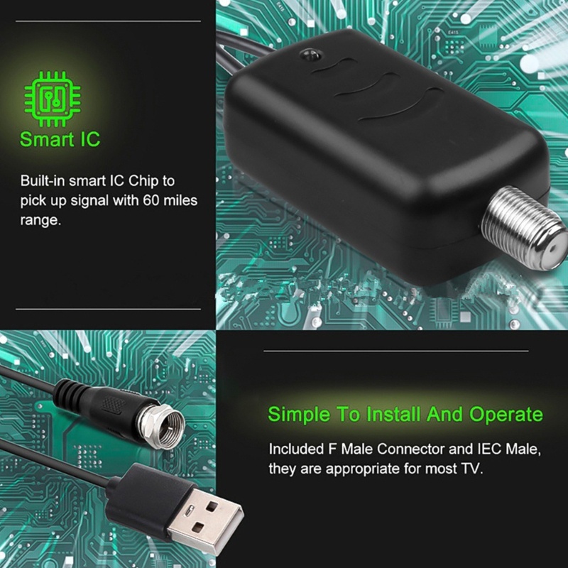 Ăng Ten TV Kỹ Thuật Số HDTV Phạm Vi 5000 Dặm 4K