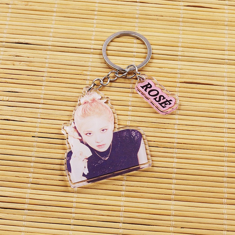 Móc khóa acrylic mặt hình thành viên nhóm nhạc Hàn Quốc Blackpink