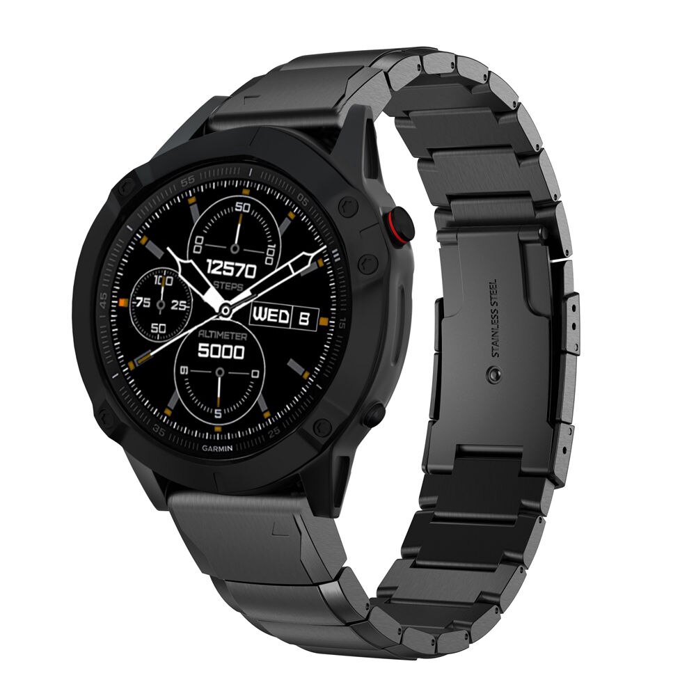 Dây đeo thép không gỉ 22mm cho đồng hồ thông minh Garmin Fenix 6/ 6pro/ fenix 5/ forerunner 935 945/ Approach S60