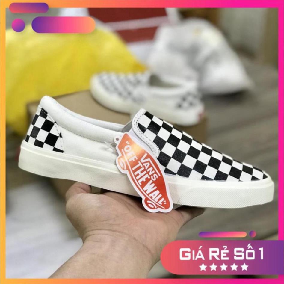 Giày Vans caro buộc dây hàng đẹp full box bill dành cho nam nữ freeship | BigBuy360 - bigbuy360.vn