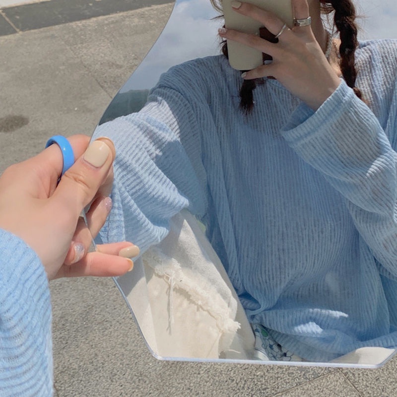 Áo thun tay dài màu sắc thời trang mùa hè cho nữ