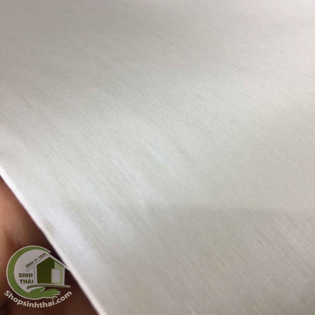 Giấy dán tường decal nhôm xước 3d -  - có sẵn keo dán