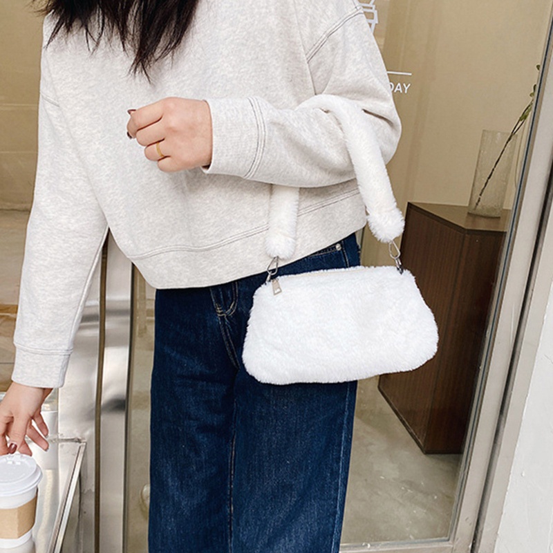 Túi Xách Lông Nhung In Họa Tiết Bò Sữa Thời Trang Dành Cho Nữ