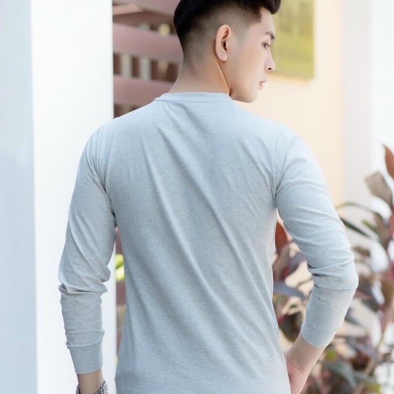 Áo thun nam dài tay giữ nhiệt chất cotton co giãn cao cấp, giữ ấm cơ thể, áo dáng ôm cao cấp ARU SHOP