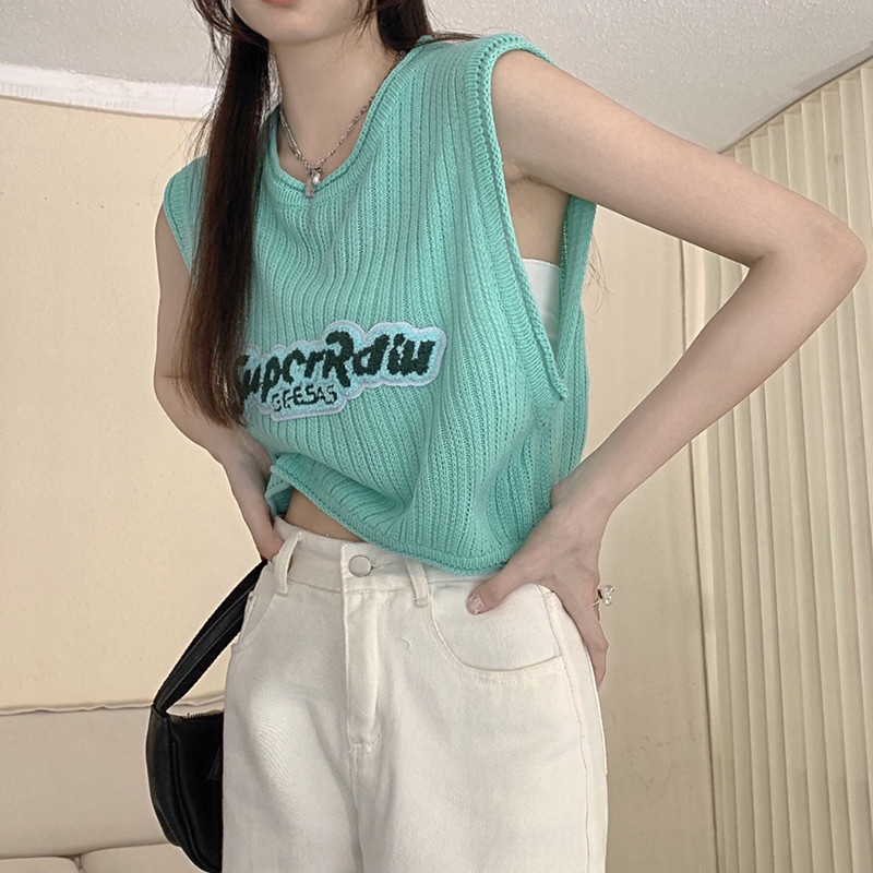 Áo Thun SáT NáCh Thêu Chữ ThờI Trang Cho Nữ