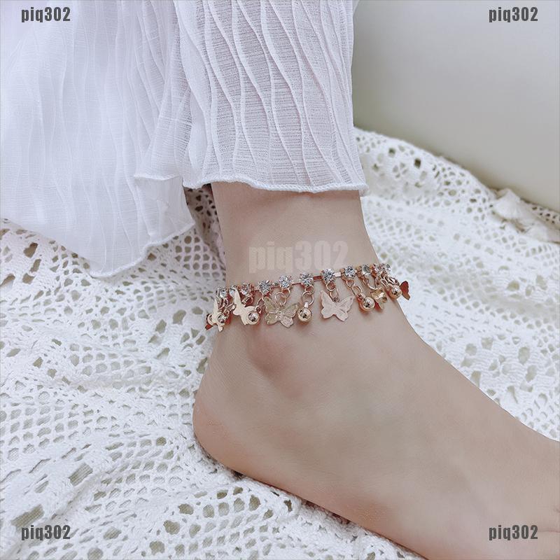 Lắc Chân Phối Mặt Hình Bướm Xinh Xắn Piq302 | BigBuy360 - bigbuy360.vn