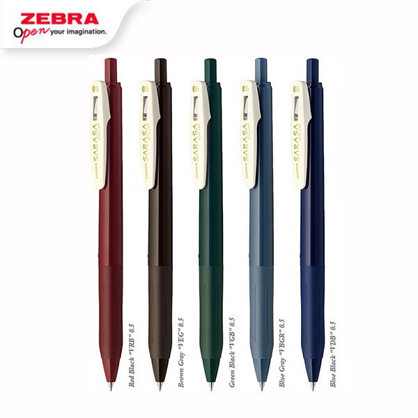 Bút Bi Gel Zebra Sarasa JJ15 0.5mm-10 Màu
