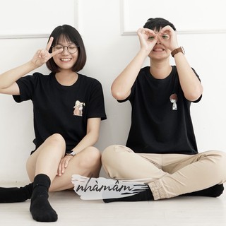 Áo Thun Cặp Đôi cotton 100% (Ảnh Thật) - Mẫu Couple Cute