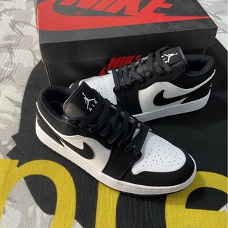 Giày_nike jordan cổ thấp đen trắng nam nữ ,giày sneaker jd panda cổ thấp bản đẹp
