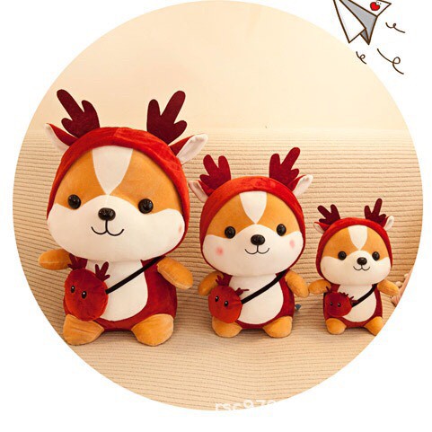 Shop Bố Ken Sóc Shiba Nhồi Bông Cosplay Siêu Xinh [Size 25 cm]