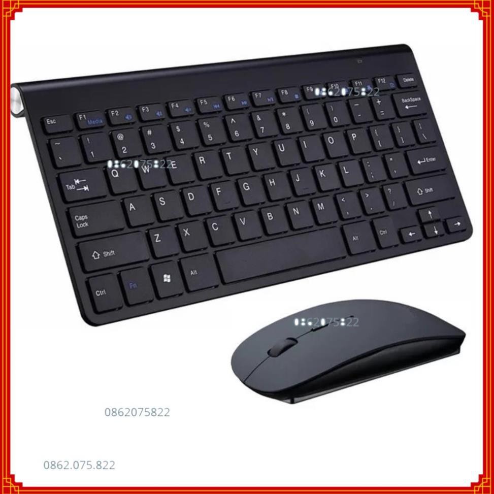 + Bàn Phím Không Dây Và Chuột Không Dây KB205 Tương Thích Đa Thiết Bị Laptop,Máy Để Bàn,Smart TV