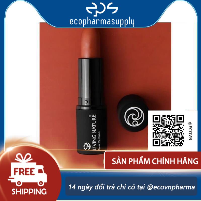 Son Môi Organic Màu Hồng Cam San Hô Living Nature Lipstick Coral Sea 04