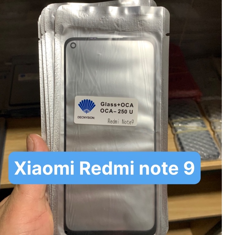 Kính ép màn hình liền keo xiaomi redmi note 9