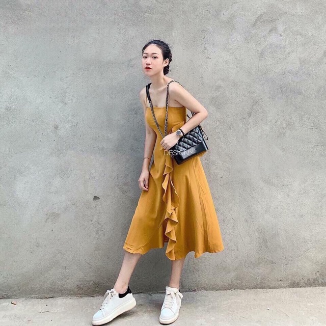 ĐẦM MIDI 2S BÈO TẦNG Kt