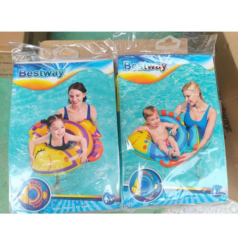 Phao bơi cho bé KOGANO phao tập bơi trẻ em họa tiết cá hoạt hình đáng yêu SS-001398