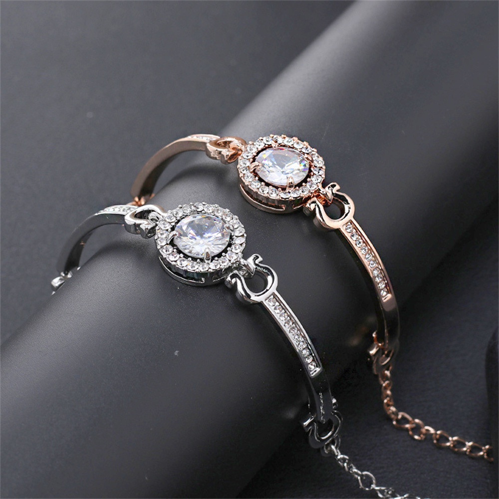Vòng Tay Đính Đá Zircon Thời Trang Cho Nữ