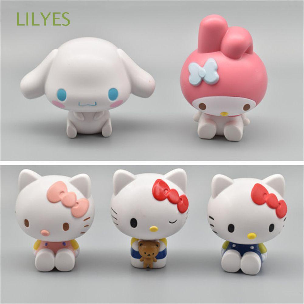 Mô Hình Mèo Hello Kitty Trang Trí Bánh Kem Dễ Thương