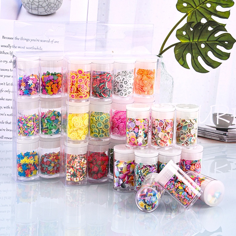 Nail đất set fimo đủ mẫu trang trí thủ công DIY, nails