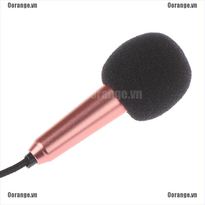 MT Portable 3.5mm Stereo Studio Mic KTV Karaoke Mini Microphone For Cell Phone PC BH