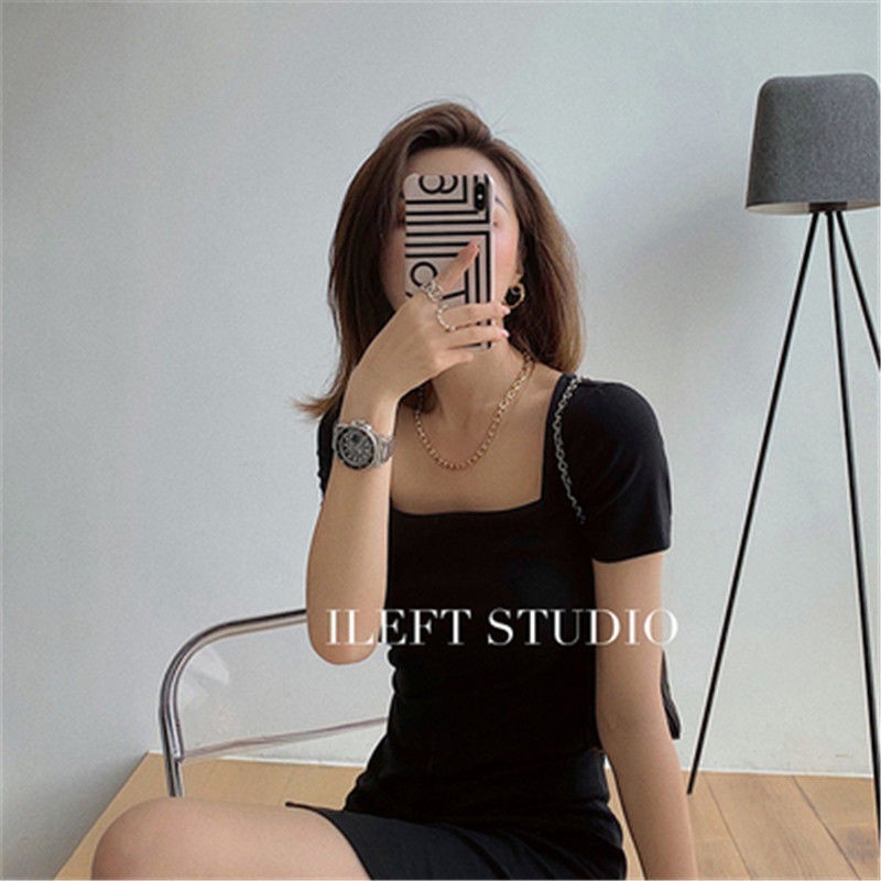 Đầm Nữ Tay Ngắn Cổ Vuông Thời Trang Quyến Rũ | BigBuy360 - bigbuy360.vn