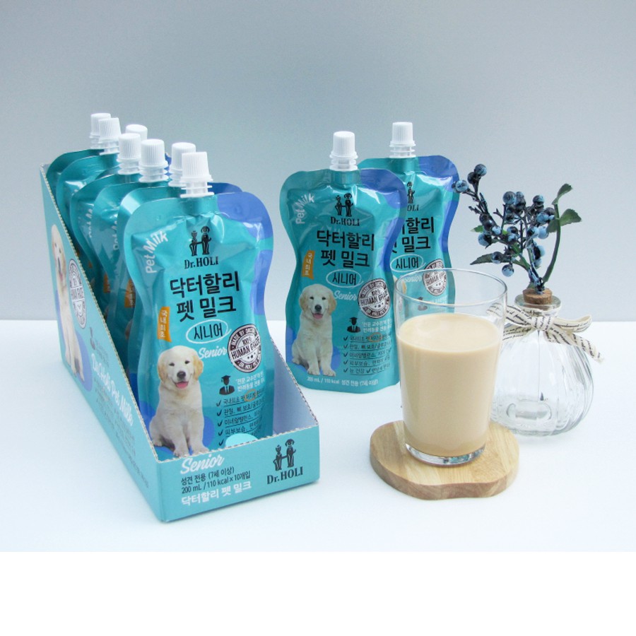 Sữa tươi dinh dưỡng cho chó trưởng thành - Dr.Holi Pet Milk Senior 200ml