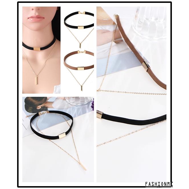 Vòng cổ choker mạ vàng thời trang