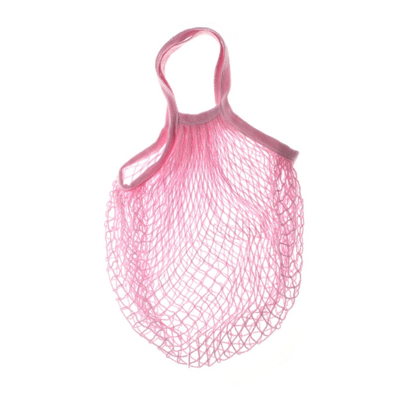 Seng Túi Lưới Mua Sắm Bằng Cotton Thân Thiện Với Môi Trường Tay Cầm Ngắn Có Thể Tái Sử Dụng