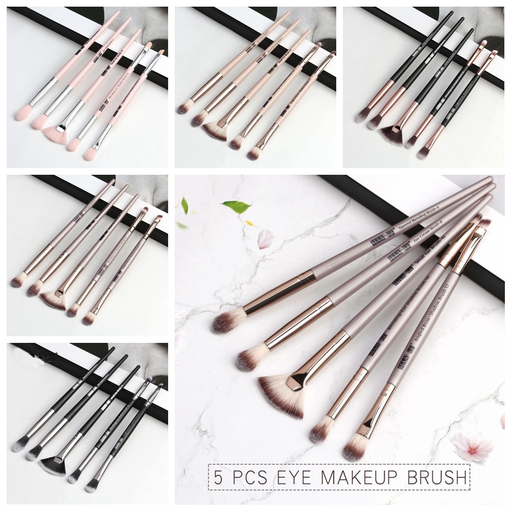 [Hàng mới về] Set 5 cọ trang điểm chuyên nghiệp chất lượng cao tiện dụng