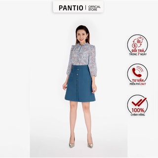 FJN3603 - Chân váy ngắn chất liệu tuýt-si dáng chữ A - PANTIO