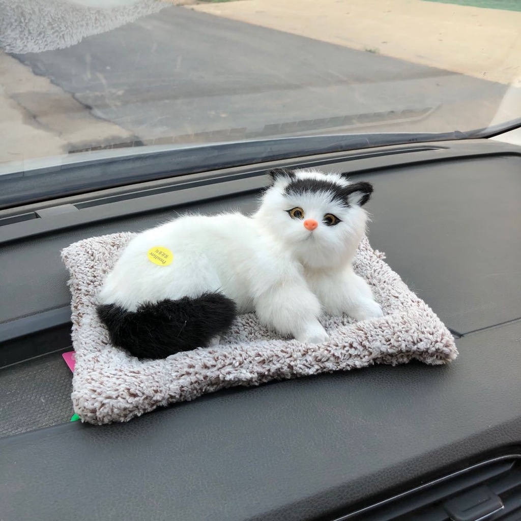 Chó bông dễ thương than hoạt tính khử mùi trên xe hơi , khử mùi ô tô - mèo bông chứa than hoạt tính